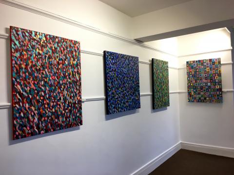 Exhibition at the grange in Rottingdean with art